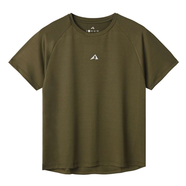 PERUS WOMEN OLIVE SHORT SLEEVE