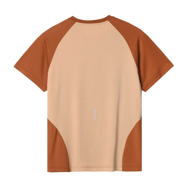 ARCHE CORTE RUNNING JERSEY WOMEN'S TERRACOTTA-CREAM SHORT SLEEVE