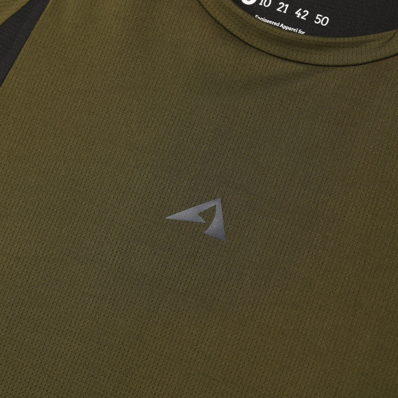 CORTE RUNNING JERSEY WOMEN SS OLIVE - BLACK