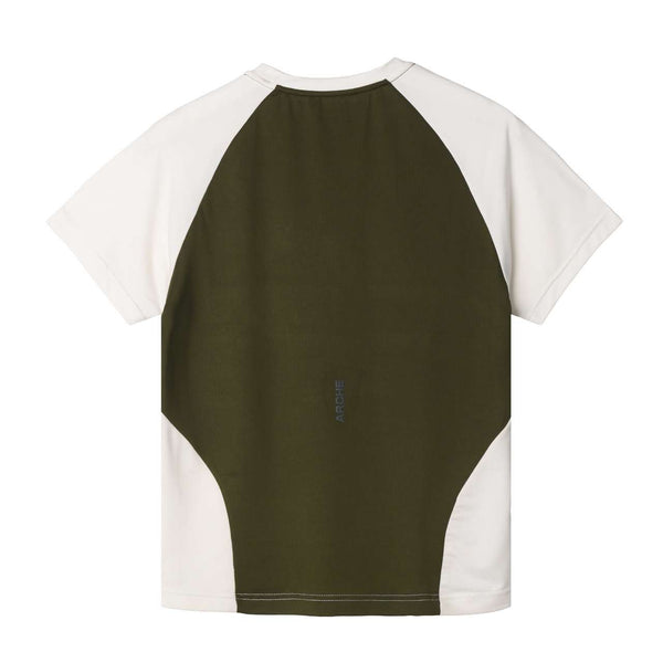 ARCHE CORTE RUNNING JERSEY WOMEN'S WHITE-OLIVE SHORT SLEEVE