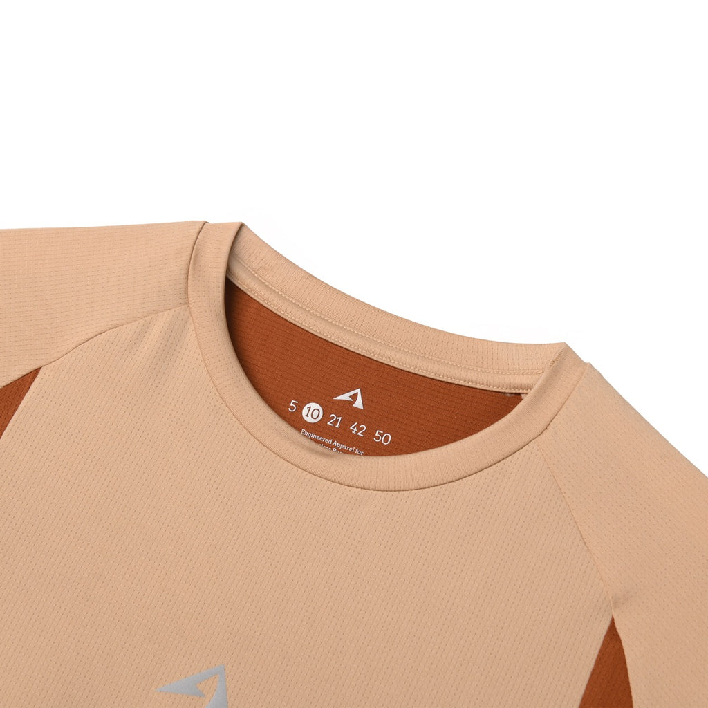 ARCHE CORTE RUNNING JERSEY WOMEN'S CREAM-TERRACOTTA SHORT SLEEVE