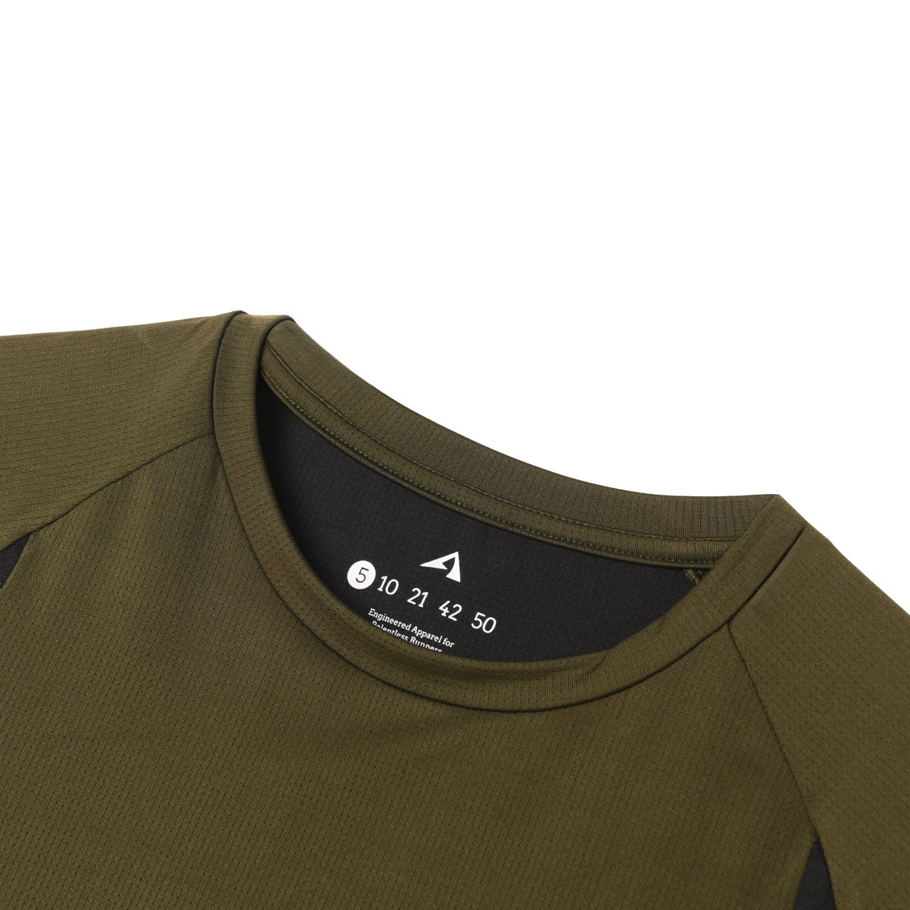 CORTE RUNNING JERSEY WOMEN SS OLIVE - BLACK
