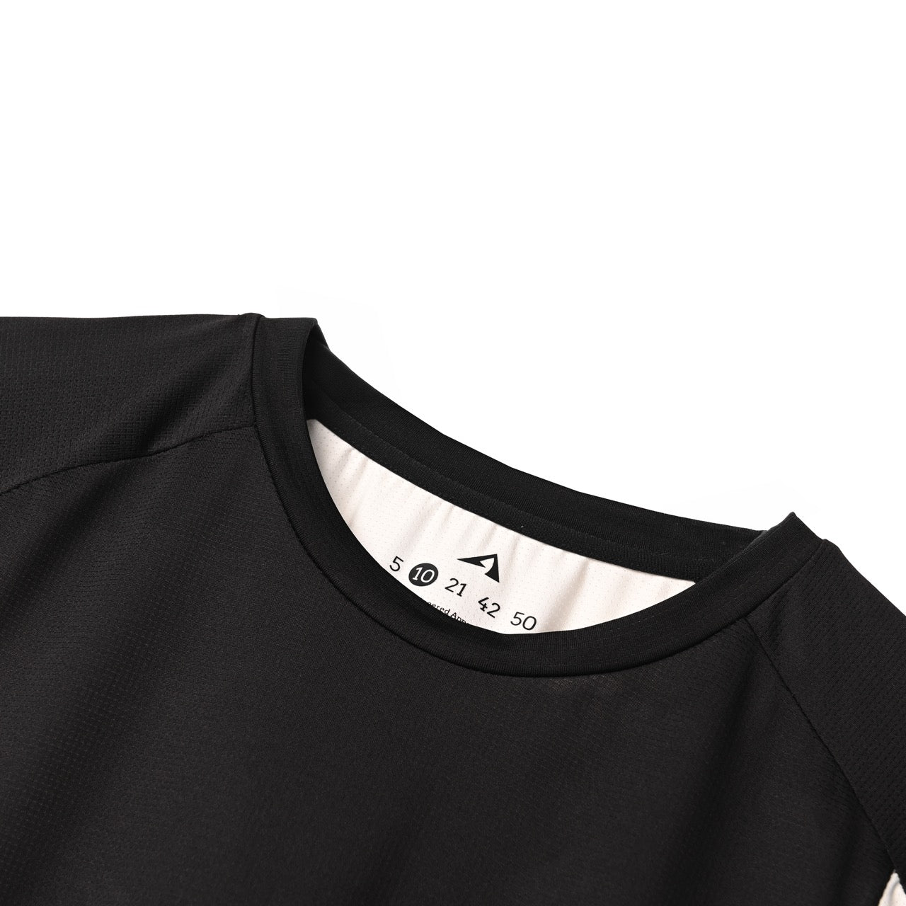 ARCHE CORTE RUNNING JERSEY WOMEN'S BLACK-WHITE SHORT SLEEVE