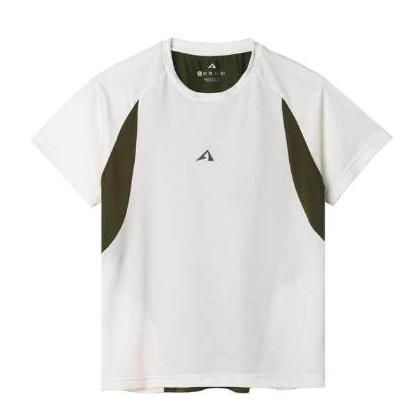 ARCHE CORTE RUNNING JERSEY WOMEN'S WHITE-OLIVE SHORT SLEEVE
