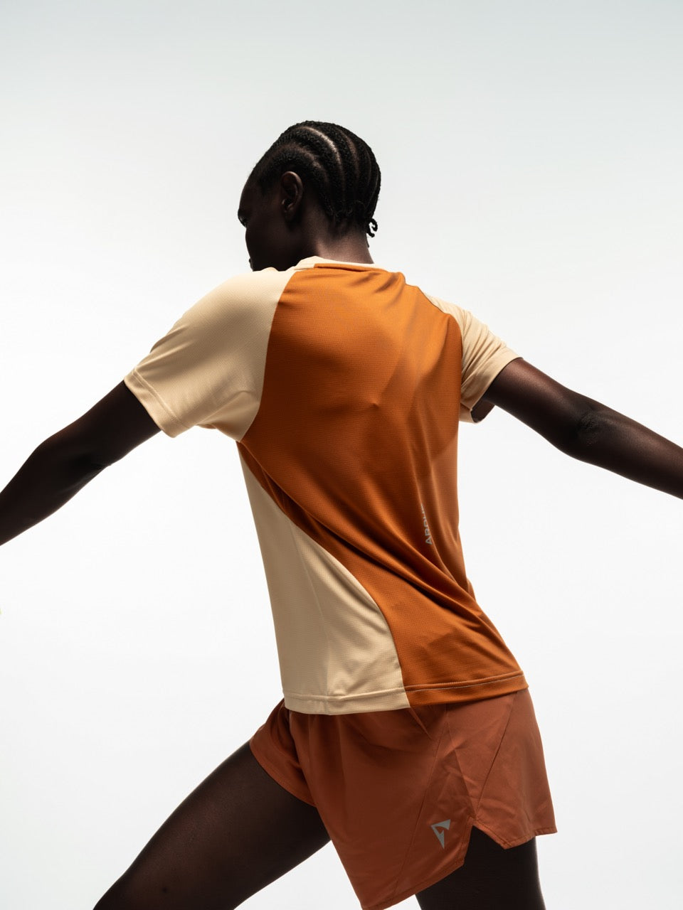 ARCHE CORTE RUNNING JERSEY WOMEN'S CREAM-TERRACOTTA SHORT SLEEVE