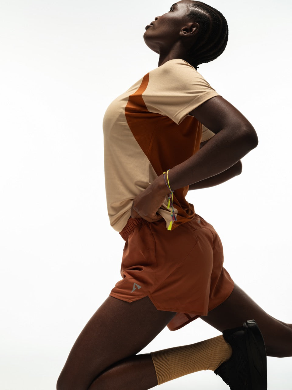ARCHE CORTE RUNNING JERSEY WOMEN'S CREAM-TERRACOTTA SHORT SLEEVE
